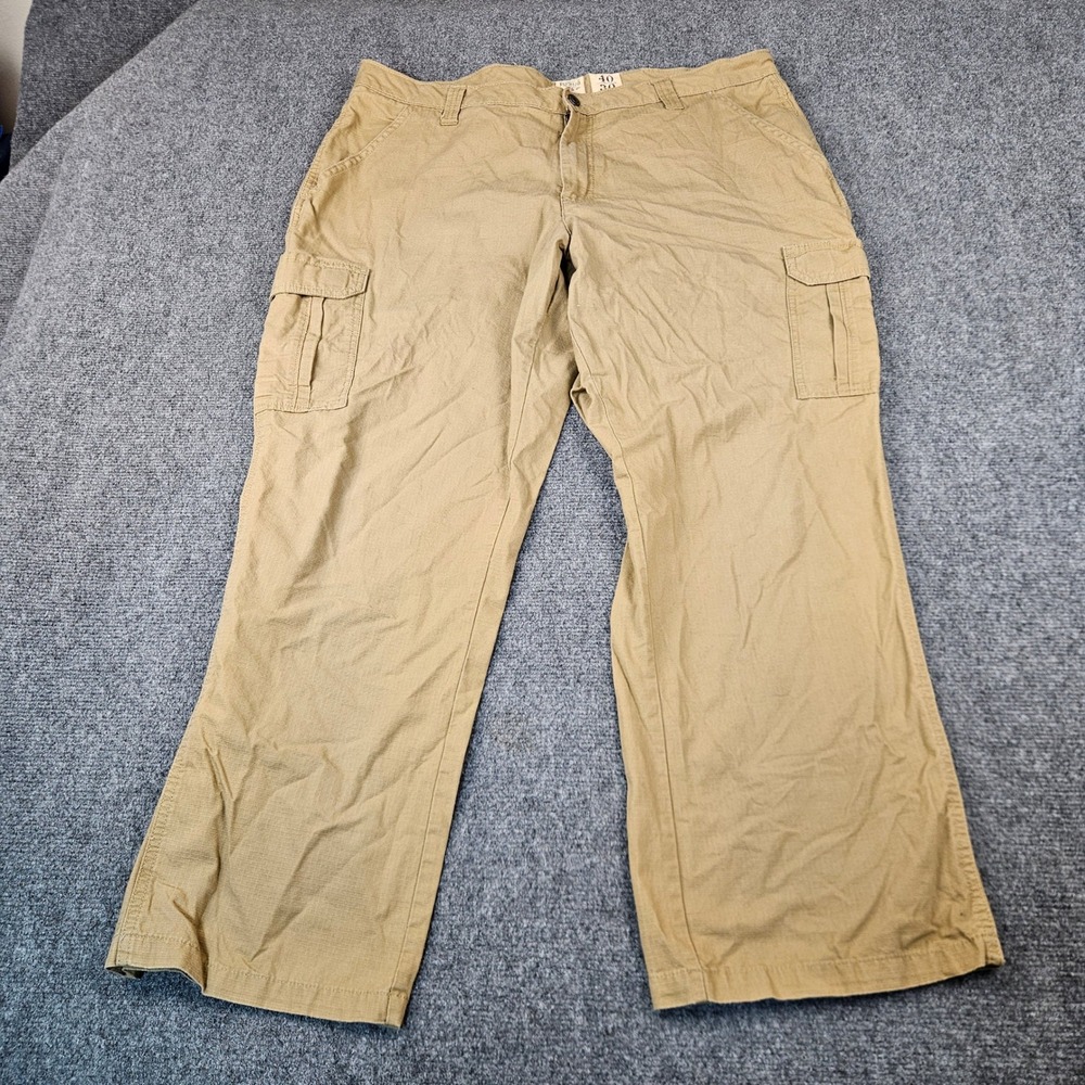 Red Head Brand Co Mens 40 Khaki Cargo‎ Pants Cotton Ripstop Tan Utility